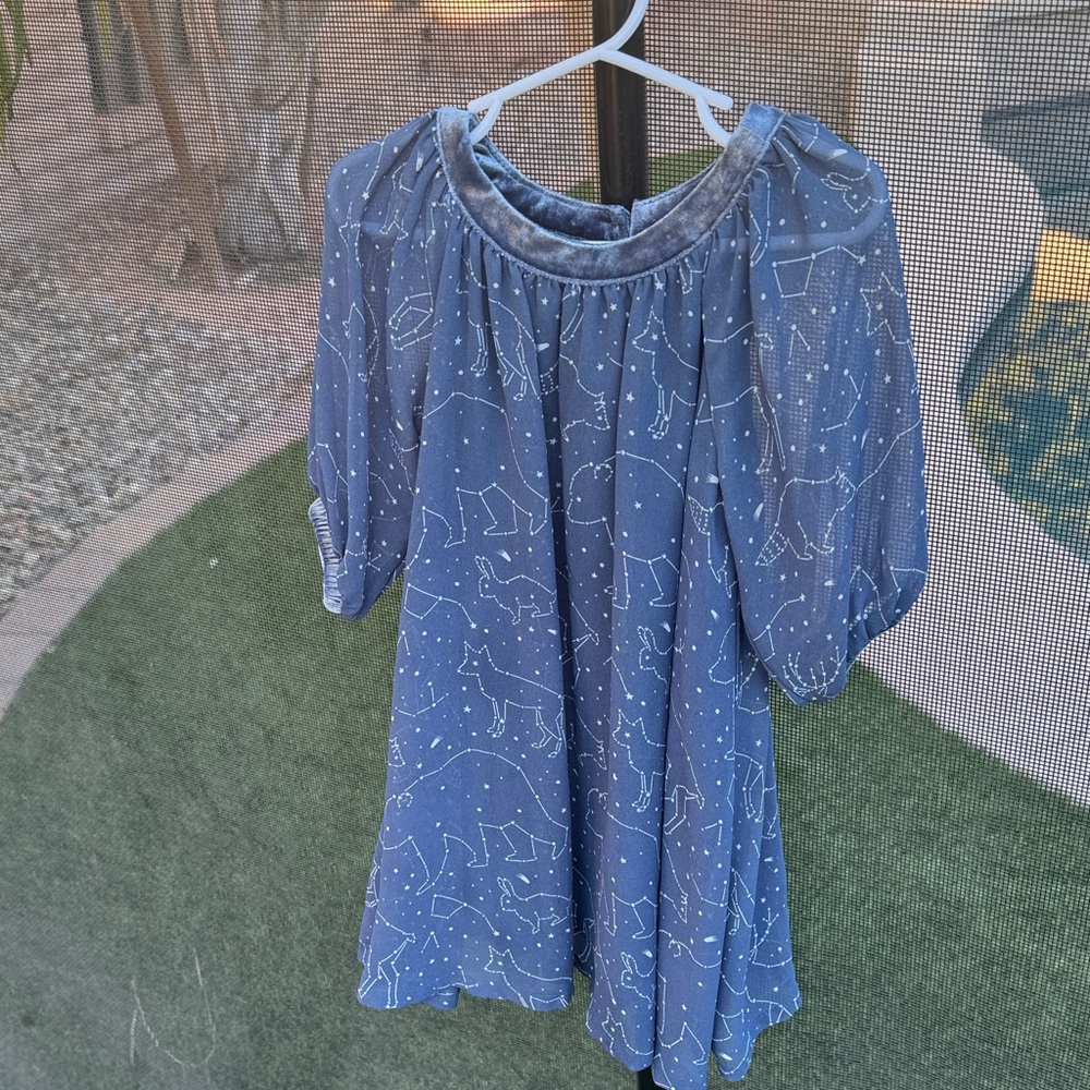 OshKosh B'gosh Blue Starry Kids Dress